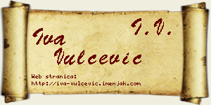 Iva Vulčević vizit kartica